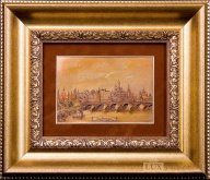 Офорт "Московский Кремль 1825 г."